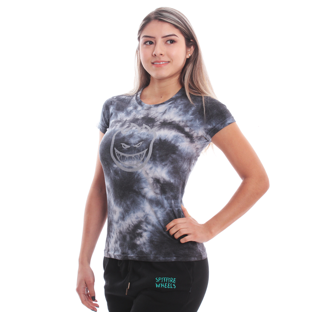 Polera manga corta mujer spitfire big head tye dye ng street culture season