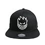 Gorro spitfire snapback plano big head negro logo blanco