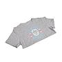 Polera manga corta de niños spitfire ride the fire gris melange