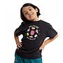 Polera manga corta de niños spitfire skate like a girl negro