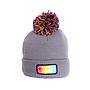 Gorro lana niño spirfire pompon gris