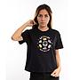 Polera manga corta mujer spitfire skate like a girl negro