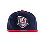 Gorro Jockey snapback mitchell and ness new jersey nets visera plana azul marino rojo