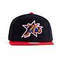 Gorro Jockey snapback mitchell and ness philadelphia 76ers visera plana negro rojo