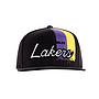 Gorro Jockey snapback mitchell and ness angeles lakers visera plana con estampado negro